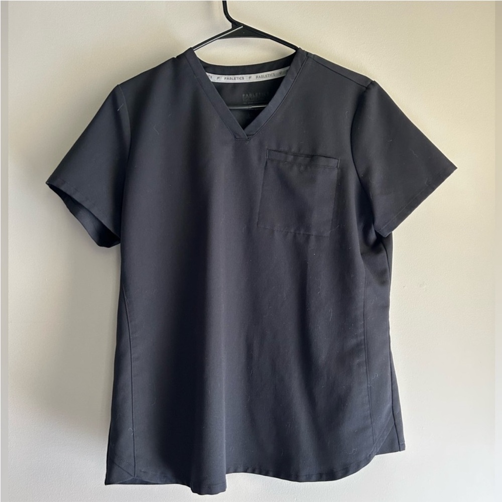 Black Fabletics Scrub Top
